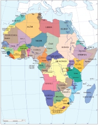 države afrike karta Afrika   Celine sveta države afrike karta